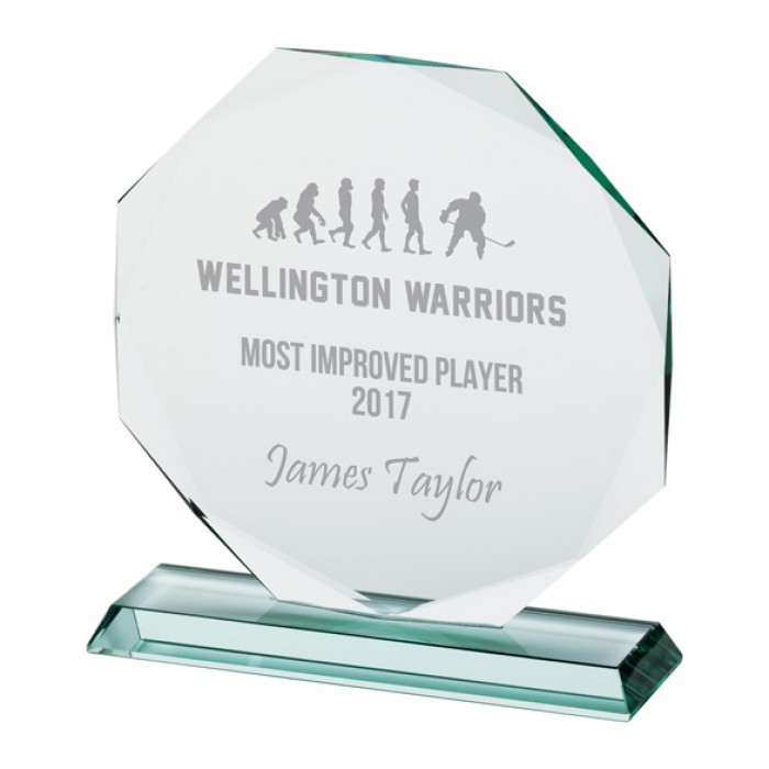 RECOGNITION JADE GLASS AWARD - 215MM (12MM THICK)